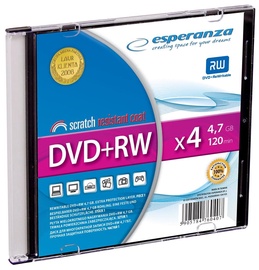 Esperanza DVD+RW 4x 4.7GB Slim Jewel Case 200pcs