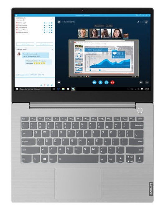 Portatīvais dators Lenovo ThinkBook 14 Grey 20SL000MPB PL, Intel® Core™ i5-1035G1 Processor (6 МB Cache, 1.00 GHz), 8 GB, 256 GB, 14 ", Intel UHD Graphics, pelēka