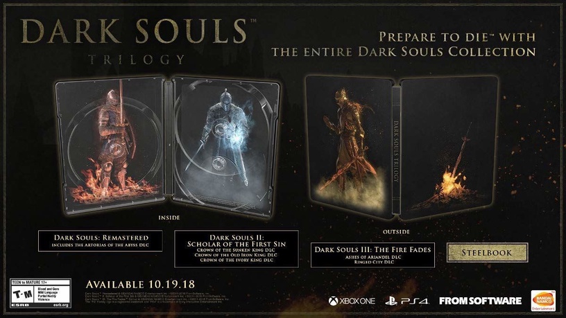 Xbox One mäng Namco Bandai Games Dark Souls Trilogy