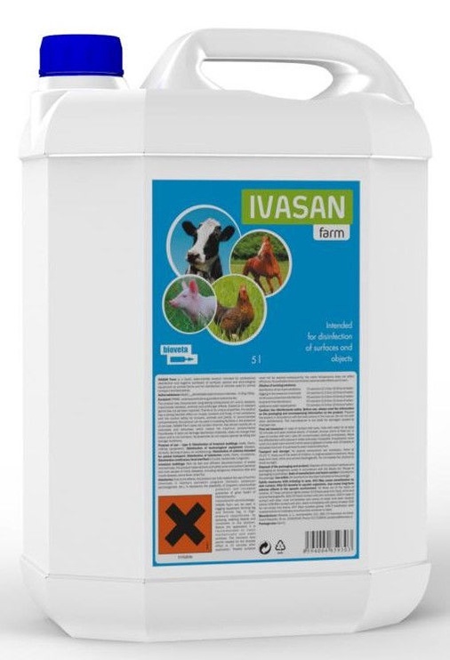 Virsmas dezinfekcijas līdzeklis Bioveta, dažādām virsmām, 5 l, 2 gab.