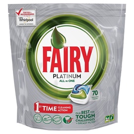 Trauku mazgājamās mašīnas kapsulas Fairy Platinum, 70 gab.