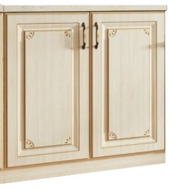 Нижний кухонный шкаф Febe FE-09/D60, песочный, 600 мм x 445 мм x 820 мм