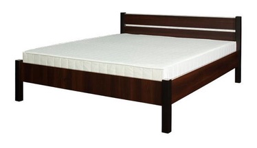 Bodzio BS43 Bed w/ Mattress 160x200cm Walnut