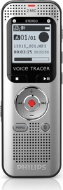Диктофон Philips DVT2000, серебристый/черный, 4 ГБ