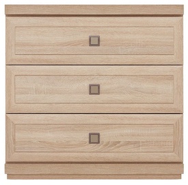 Black Red White Oregon Chest Of Drawers KOM3S Sonoma Oak