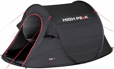 Trīsvietīga telts High Peak Vision 3, melna
