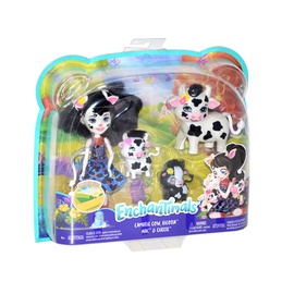 Lelle Mattel Enchantimals Cambrie Cow Doll With Ricotta Family
