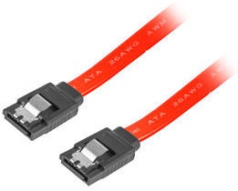Juhe Lanberg SATA To SATA 6 Gb/s Red 0.3m
