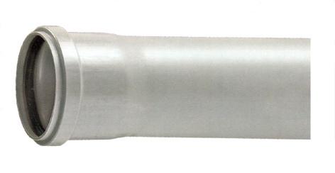 Caurule iekštelpu kanalizācijai Magnaplast, HTplus, PP, 75 mm, 1 m