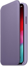 Apple Leather Folio Case For Apple iPhone XS Lilac