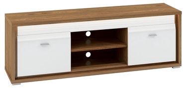 TV staliukas ML Meble Dallas 11 Walnut/White, 1650x410x550 mm
