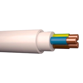 Kaabel Draka XPJ-HF, 4 x 2.5 mm² 500 V, 100 m, valge