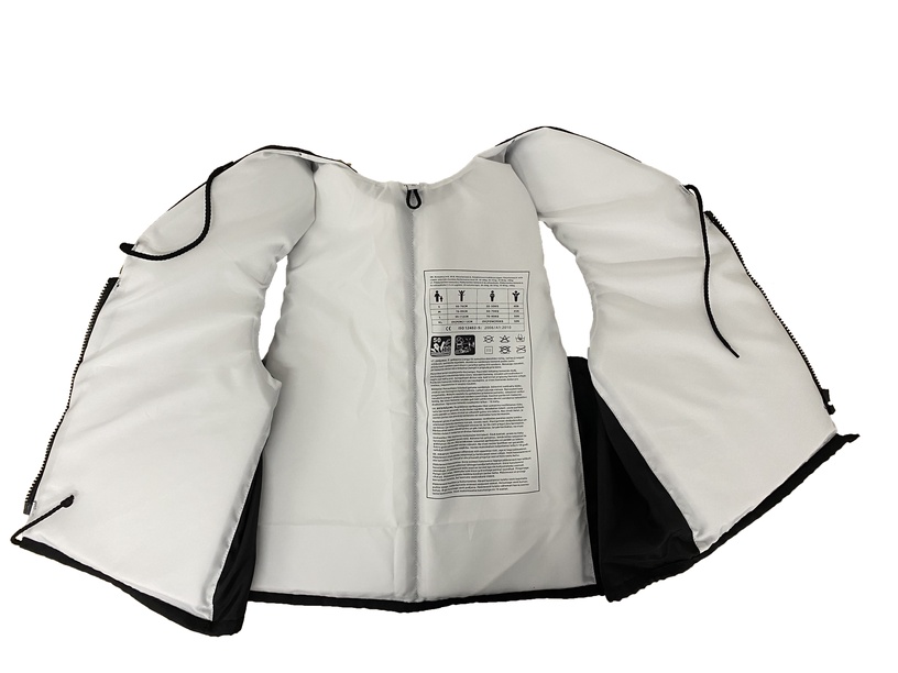 Glābšanas veste, balta/melna, XL, 90 kg