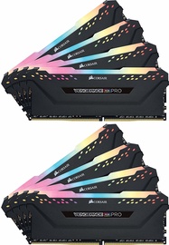 Corsair Vengeance RGB Pro Black Series 64GB 2666MHz CL16 DDR4 KIT OF 8 CMW64GX4M8A2666C16