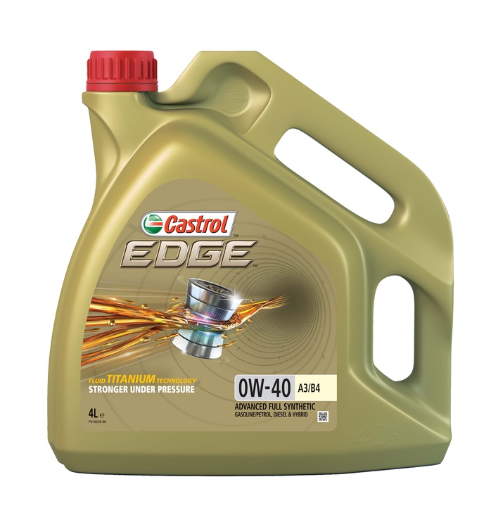 Motoreļļa Castrol Edge Titanium FST A3/B4 0W - 40, sintētiskais, vieglajam auto, 4 l