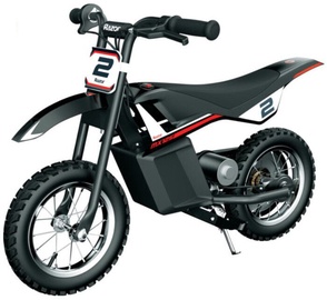 Rotaļlietu bezvadu motocikls Razor MX125, melna/sarkana