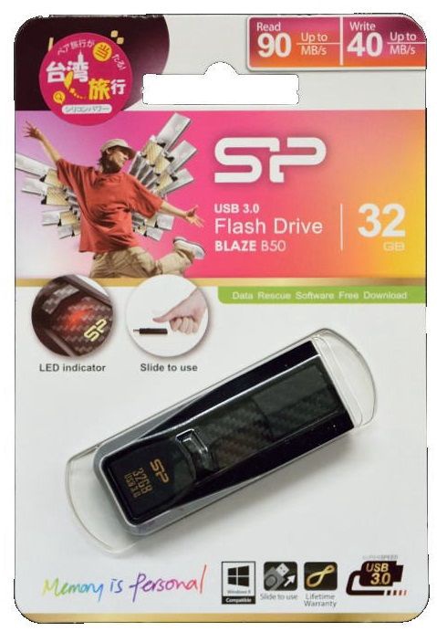 USB atmintinė Silicon Power Blaze B50, 32 GB