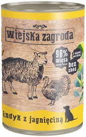 Wiejska Zagroda Dog Wet Food Turkey & Lamb 400g