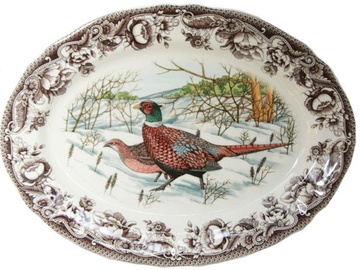 Claytan Haydon Grove Pheasant Oval Plate 35.5cm