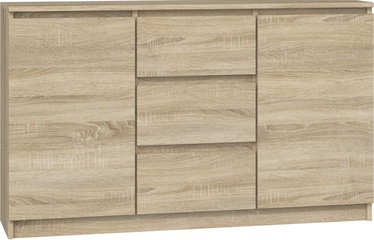 Top E Shop Chest of 2 Doors 3 Drawers Sonoma 120cm