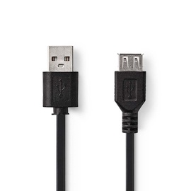 Cable Usb 2.0 a male-a female 2m black