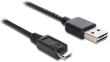 Провод Delock USB 2.0 A male, Micro USB 2.0 B male, 2 м, черный