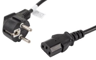 Lanberg Cable IEC320 C13 / Schuko 1.8m Black