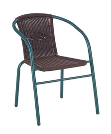 Садовый стул Halmar Grand Dark Green/Brown