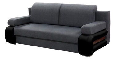 Sofa-lova Idzczak Meble Gloria Black/Grey, 205 x 98 x 80 cm