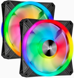 Oro aušintuvas korpusui Corsair iCUE QL140 RGB PWM Fan 140mm, 153 mm