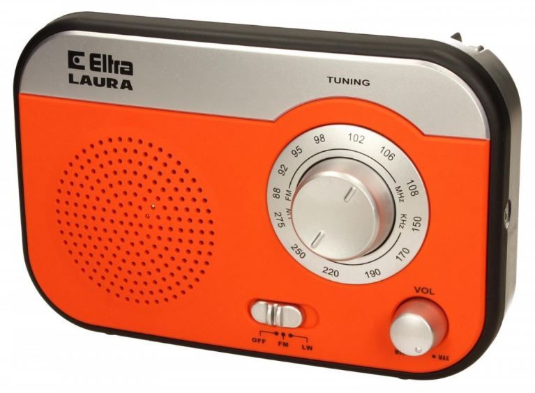 Nešiojamas radijo imtuvas Eltra, oranžinė