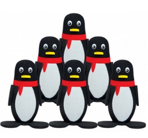 Lauko žaidimas Schildkrot Bowling Penguins, 27 cm x 27 cm, balta/juoda