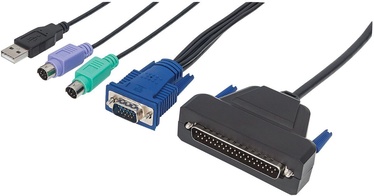 Intellinet 1-Port KVM Cable for KVM LCD Console 1.8m
