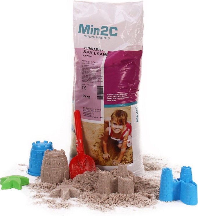 Smiltis smilšu kastēm Min2C Children's Play Sand, 50 x 30 cm, brūna