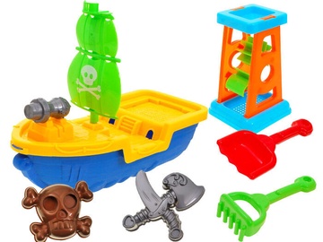 Liivakasti mänguasjade komplekt Pirate Ship, mitmevärviline