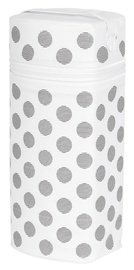Термосумка Ceba Baby Jumbo Day & Night Polka Dots, белый/серый, 10 см x 25.5 см