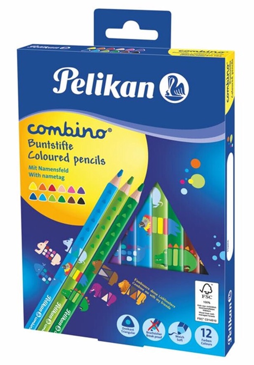 Pelikan Цветные карандаши, combino, 12 цветов