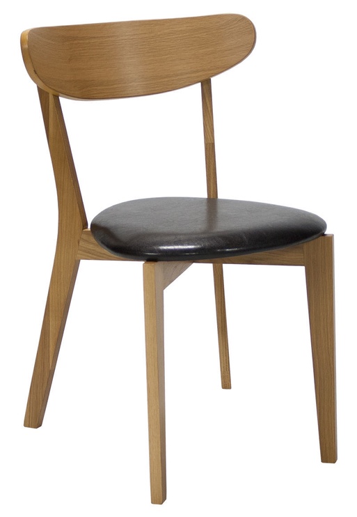 Valgomojo kėdė Home4you 20899, ruda, 50 cm x 53 cm x 76.5 cm