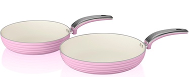 Swan Retro 20cm/28cm Fry Pans SWPS2010PN Pink