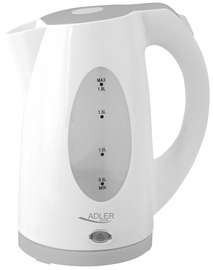 Elektriline veekeetja Adler AD 1208, 1.8 l, valge