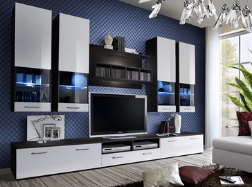 ASM Dorade Living Room Wall Unit Set White/Wenge