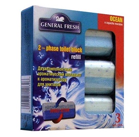 Подвесной блок для унитаза General Fresh OCEAN, 40 г, 3 шт.