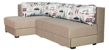 Bodzio Corner Sofa Judyta Left Velor Beige/London 1