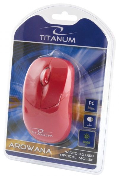 Компьютерная мышь Esperanza Titanum Arowana TM109, красный