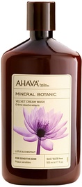 Dušas gēls AHAVA Mineral Botanic Velvet Cream Wash Lotus & Chestnut, 500 ml