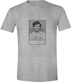 Licenced Narcos Pablo Genius Crazy T-Shirt Grey S