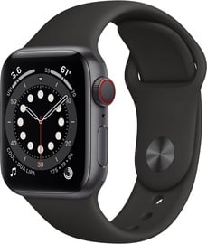 Viedais pulkstenis Apple Watch 6 GPS + Cellular 44mm, melna