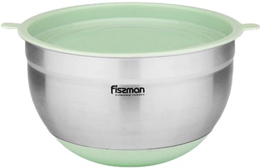 Fissman Mixing Bowl 20x12cm With Plastic Lid 3.0L Green Tea 5113