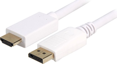 Sharkoon Cable DisplayPort 1.2 to HDMI 4K White 2m