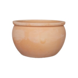 Цветочный горшок Domoletti TP13-065, керамика, Ø 21 см, коричневый/песочный